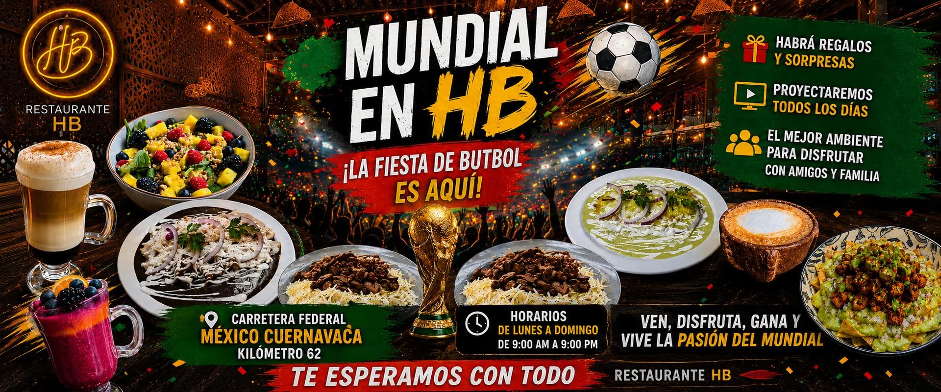 Promoción Mundial en Restaurante HB